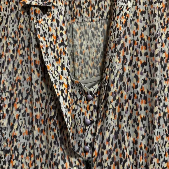 Byron Lars Tropical Reef Belted Sheath Shirt Dress - Picture 5 of 12